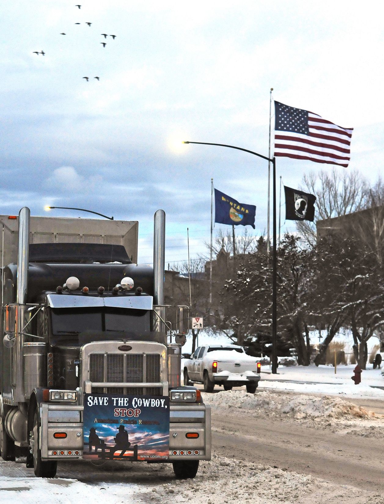 Semi protest